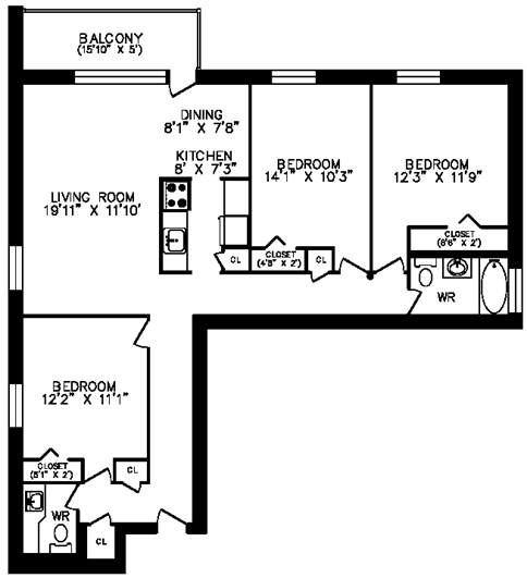 3 bedroom